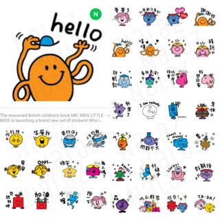 ใหม่‼️ สติกเกอรไลน์ Mr. Men and Little Miss ไม่มีวันหมดอายุ