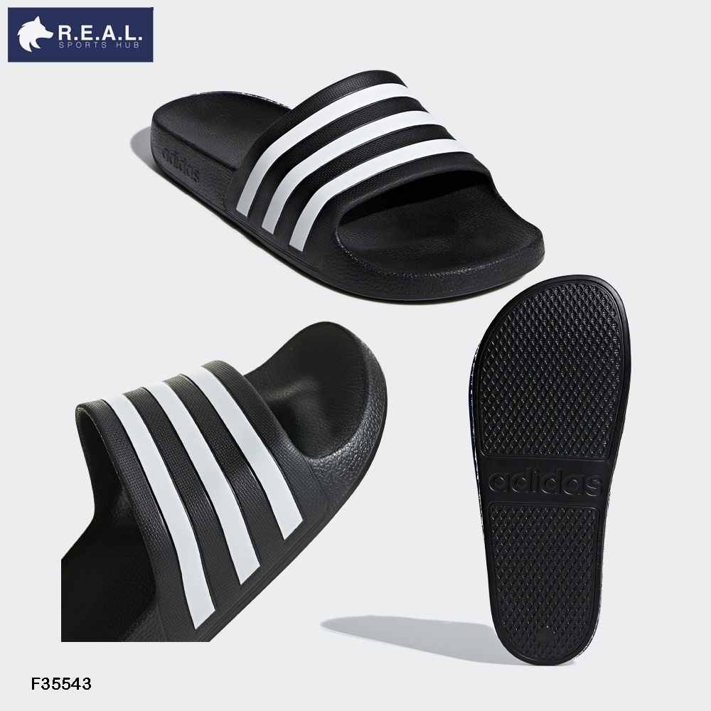 รองเท้าแตะ Adidas Adilette Aqua Black โทนสีดำ/กรม [EG1758 F35543 F35550 F35542 GX4279 IF0895]