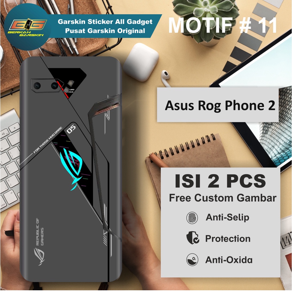 สติกเกอร์ Garskin Asus Rog Phone 2 Motifs 11-15 สามารถขอรูปภาพได้ 2 ชิ้น