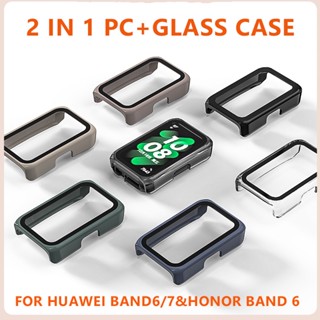 ตัวป้องกันหน้าจอพีซีพร้อมตัวป้องกันแบบเต็มหน้าจอสำหรับ Huawei band6/7ฟิล์มกันรอย กันน้ำ กันรอยHuawei Band8 จัดส่งจากกรุง