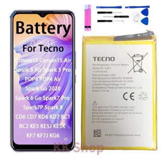 แบตเตอรี่ Tecno Spark 6 Go (BL-49FT) 5000mAh แบต Tecno Spark 6 Go BATTERY FOR TECNO SPARK 6 GO 2020 SPARK 5 KE5 BL-49FT