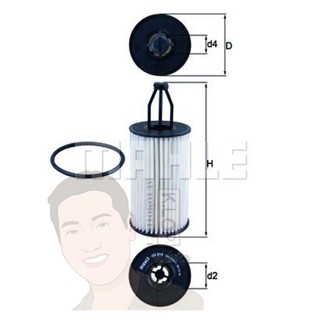OX 814D กรองน้ำมันเครื่อง BENZ M276 รุ่นใหญ่ / W205 W212 C218 W166 ยี่ห้อ MAHLE