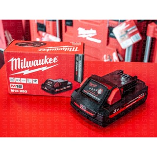 แบตเตอรี่ Milwaukee 18 V. 3.0 Ah HB3 HIGH OUTPUT (ของแท้)