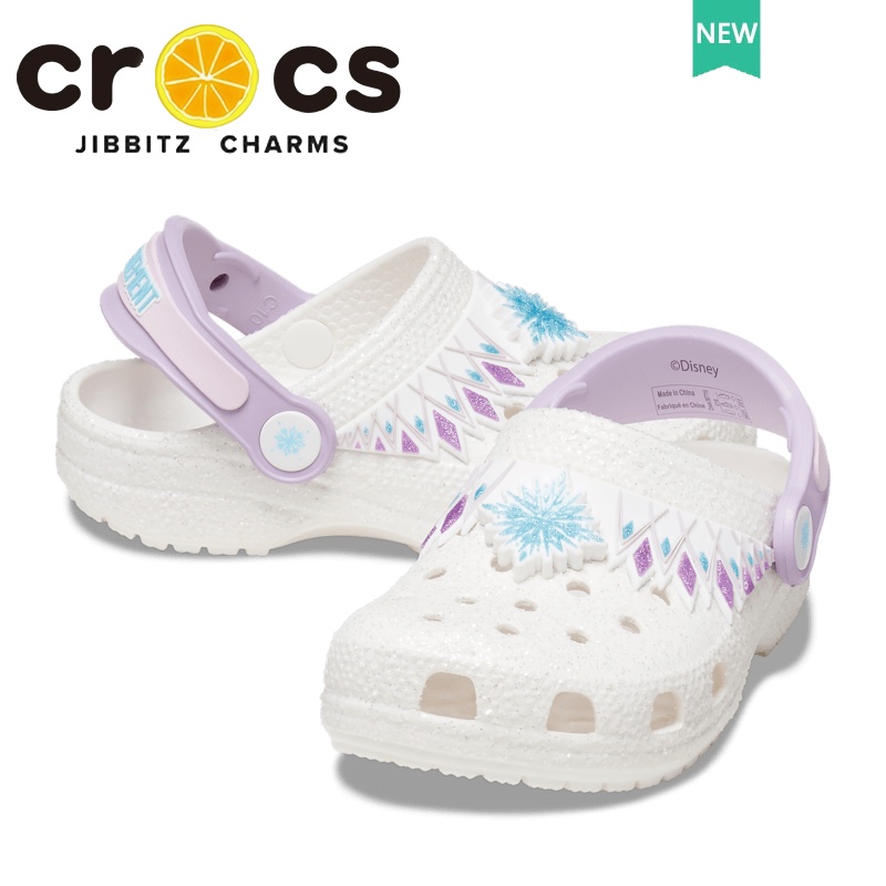 รองเท้า cross เด็ก cross DISNEY FROZEN II CLOG รองเท้าหัวโตผู้หญิง น้ําหนักเบา กันลื่น เหมาะกับเดินชายหาด สไตล์คลาสสิก สําหรับเด็กผู้หญิง#207461