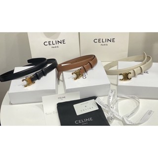 C e l i n e เทียบแท้ ออริ  ❌เทเท1990❌na belt 2.5cm.  ✅Grade :  : ออริ หนังแท้💯 ✅ size :75-80-85-90-95cm