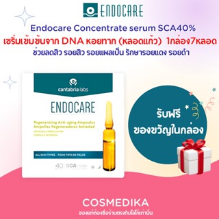 Endocare Serum SCA 40% เอ็นโคแคร์  (หลอดแก้ว 1กล่อง/7หลอด) เซรั่มหอยทาก ลดสิว รอยสิว รอยแผลเป็น รอยแดง รอยดำ บำรุง