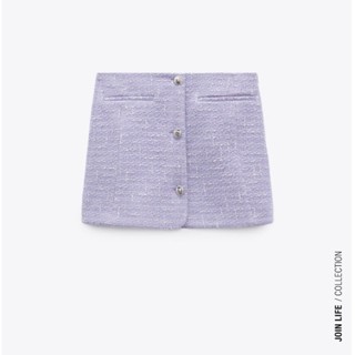 ZARA mini skirt rhinestone buttons💜💜