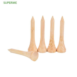 Superme ขายดี ที่ตั้งลูกกอล์ฟ ไม้ไผ่ 4 ขนาด 100 ชิ้น ต่อชุด
