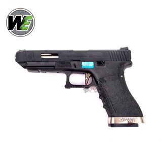 WE GLOCK34 T5 CUSTOM GBB แถมอุปกรณ์พร้อมเล่นครบชุด ,ของเล่นบีบีกัน