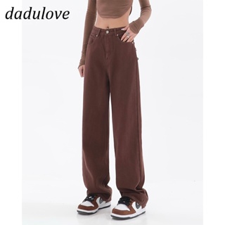 DaDulove💕 Korean New Straight Cutting Jeans Womens High Waist Long Jeans Pants Seluar(Free Belt &amp; Fast Pos)