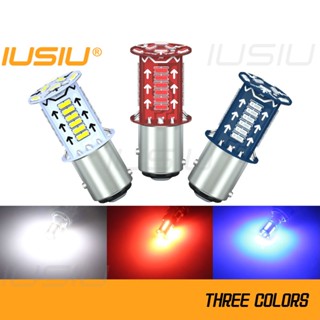 Iusiu ไฟเบรกท้ายรถยนต์ LED 1157 P21 5w BAY15D 30SMD 4014 DRL 12v สีแดง