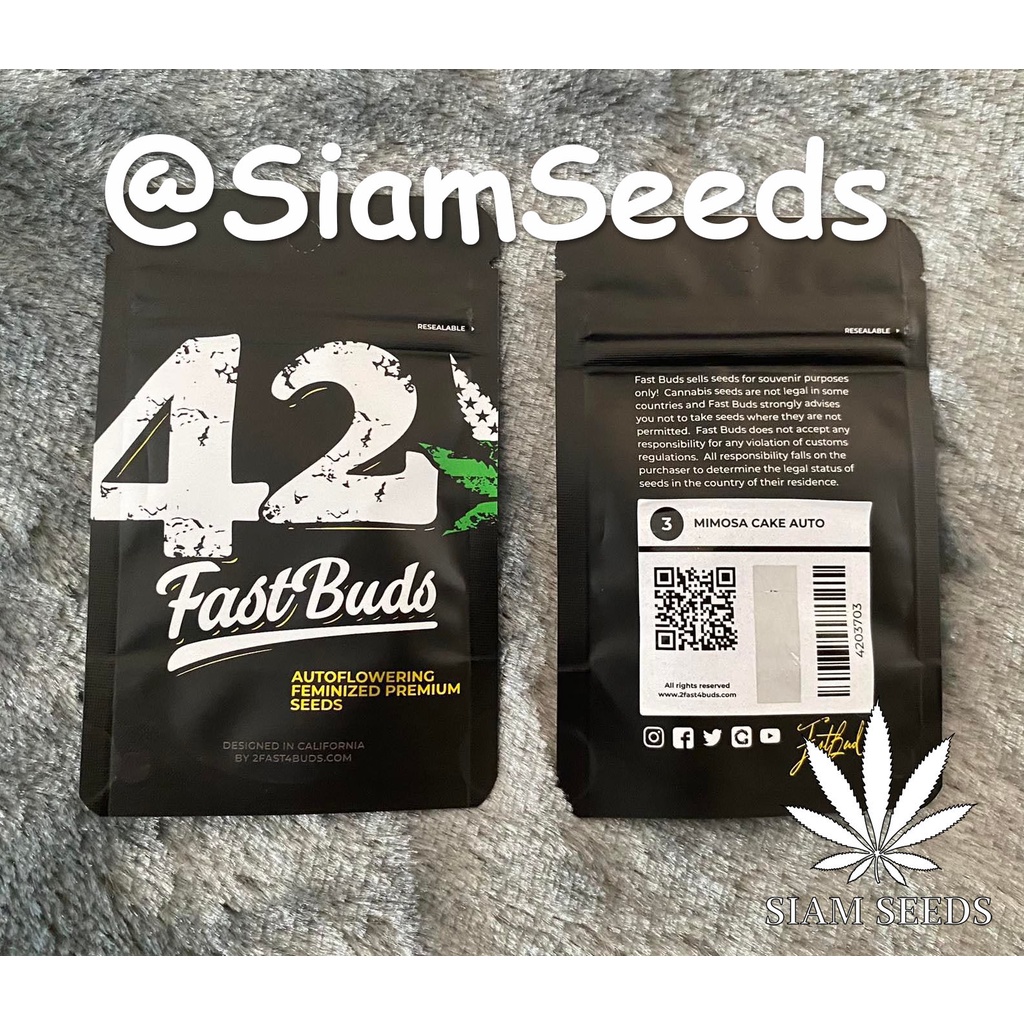 เมล็ดกัญชา Fastbuds Mimosa Cake Auto Cannabis Seeds (Pack of 3)