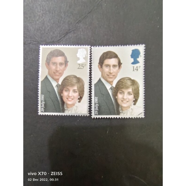 UK51 united kingdom Royal วิวาห์ 1981 2v มือสอง