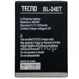 แบตเตอรี่ tecno pop1 pop2 (BL-24ET) ของแท้100% พร้อมส่ง แบต tecno pop1 pop2 (BL-24ET) battery 2500mAh