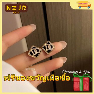 ※NZJR※ ต่างหู โลหะผสม S925 เครื่องประดับแฟชั่น สําหรับผู้หญิง