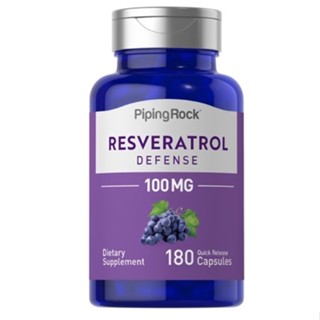 เรสเวอราทรอล Resveratrol 100 mg, 180 Quick Release Capsules