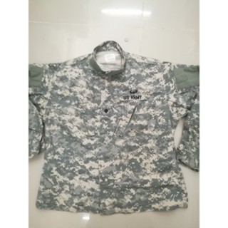 018ACUเสื้อทหารUSARMY ขนาดL-Rรอบอก50-52นิ้วลายพรางดิจิตอลCOAT ARMY COMBATผ้า50/50พร้อมเครื่องหมาย3ชิ้น