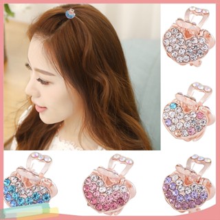 LK- Women Mini Rhinestones Heart Hairpins Hair Clip Accessory Jewelry Headdress