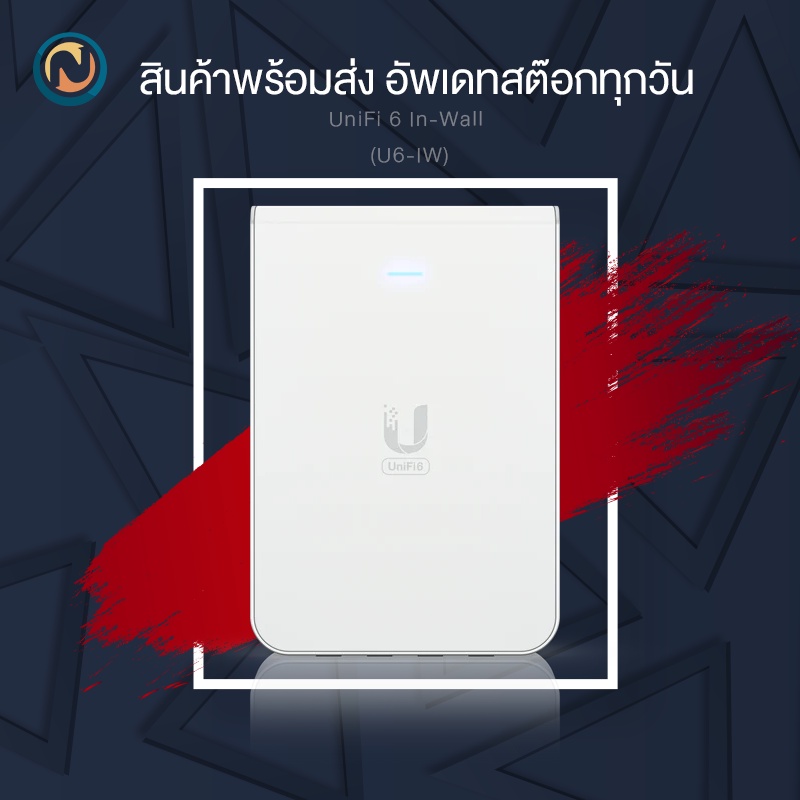 Ubiquiti UniFi Access Point WiFi 6 In-Wall (กรุณาเลือกชุดสินค้า U6-IW) ขอออกบิลได้
