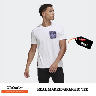 เสื้อยืดผู้ชาย เสื้อยืดพิมพ์ลาย REAL MADRID รุ่นพิเศษ ADIDAS REAL MADRID GRAPHIC TEE HD1318