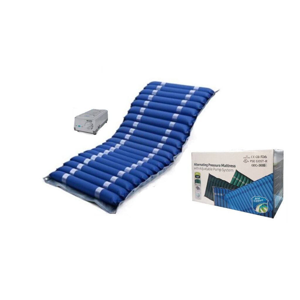 ที่นอนลม ป้องกันแผลกดทับ รุ่น (QDC-300B) แถมฟรีผ้าคลุม สีฟ้า