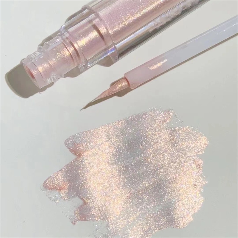 Abpopa INEYOO Shiny Fine Powder Liquid Eye Shadow Brighten และ Highlight The Silkworm Water Proof One-touch Molding