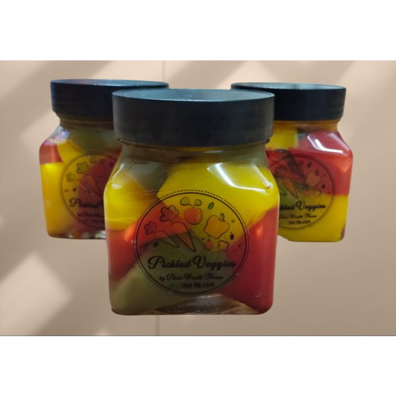 Pickled Sweet Bell Peppers 250mL / พริกหวาน พริกยักษ์ดองสามรส / Homemade
