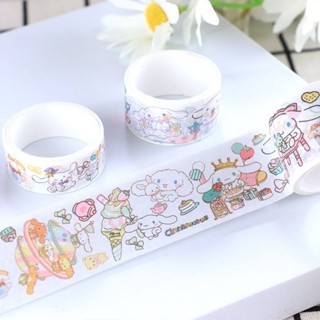 เทปลายการ์ตูน Sanrio มี 4 ลาย 1กล่องมี เทป 4 ม้วน คละขนาดกันจ้า