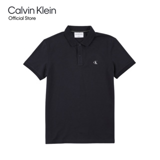 Calvin Klein เสื้อโปโลผู้ชาย รุ่น J322253 CHW ทรง REGULAR - สีกรมท่า