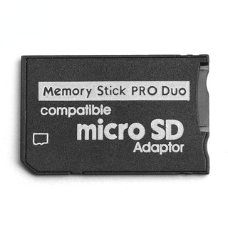 อะแดปเตอร์แปลงการ์ดรีดเดอร์ Micro SD SDHC TF เป็น MS Pro Du สําหรับกล้อง PSP 1000 2000 3000 MS Pro