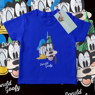 เสื้อยืด ผ้าฝ้าย พิมพ์ลาย Goofy donald พรีเมี่ยม