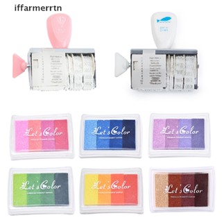 Iffar ลูกกลิ้งตรายางปั๊มหมึก แบบพกพา สําหรับตกแต่งสมุดภาพ การ์ด DIY