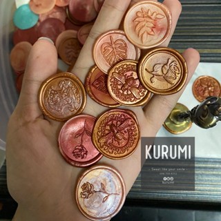 ตราประทับครั่งคละสีคละลายแบบสุ่ม แกะง่ายลอกติดได้เลย‼️พร้อมส…