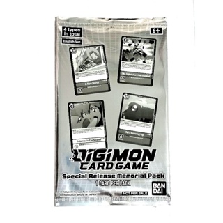 (Sealed Pack) ซองการ์ดโปรโม ดิจิม่อน เมมโมเรียล ( DIGIMON SPECIAL RELEASE MEMORIAL PACK TRADING CARD )