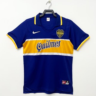 เสื้อกีฬาแขนสั้นลําลอง ลายทีมชาติฟุตบอล Boca 96-97 Boca S-XXL AAA สไตล์วินเทจ