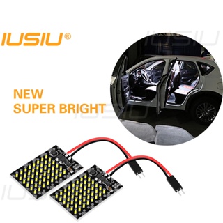 Iusiu หลอดไฟอ่านหนังสือ LED T10 31 มม. C5W BA9S T4W 194 168 W5W 36 มม. 39 มม. 41 มม. 3014 48SMD DC12V สําหรับติดป้ายทะเบียนรถยนต์