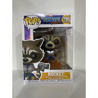 Funko Pop Rocket Raccoon Marvel Guardians Of The Galaxy 201