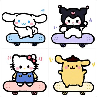 สติกเกอร์เพชร แฮนด์เมด ลาย Sanrio Coolomey ขนาด 30x30 ซม. เหมาะกับของขวัญ สําหรับตกแต่ง diy