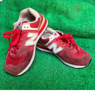 New balance 574 มือสอง สภาพใส่ต่อได้อีกนานไม่เคยซ่อม