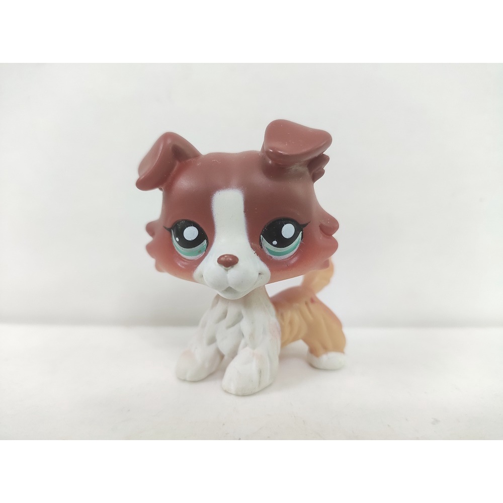 Lps Toy Littlest Pet Shop Red Brown Collie Dog #1542 ของเล่นน่ารักสําหรับของขวัญเด็ก