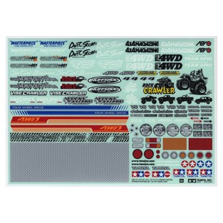 [ชุดแต่งรถบังคับ] TAMIYA 54630 OP.1630 Sponsor Sticker Set (for Off-Road Car) ชุดแต่งทามิย่าแท้ rc