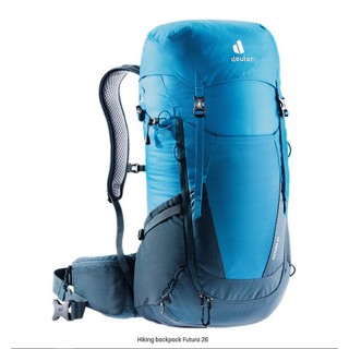 เป้ deuter รุ่น Futura 26 โลโก้ใหม่ ปี 2021 สีน้ำเงิน Reef Ink , สีเทา Graphite Shale