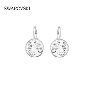 [ของแท้ พร้อมส่ง] Swarovski Swarovski BELLA ต่างหูคริสตัล สีขาว สีทอง ของขวัญ