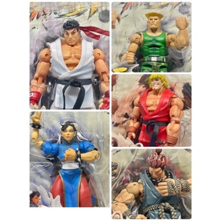 (กรุงเทพ) NECA Street Fighter IV RYU/KEN/Chun Li/Akuma/Guile Action Figurine PVC Model 17 cm