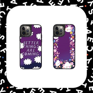 Casetify เคสโทรศัพท์ ซิลิโคนนิ่ม พร้อมกระจก สําหรับ iPhone 11 12 13 14 Plus Pro Max