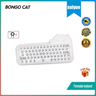 Bongo Cat / Mini Cat 64 ชุดคีย์บอร์ดอะคริลิค RGB Type C PC