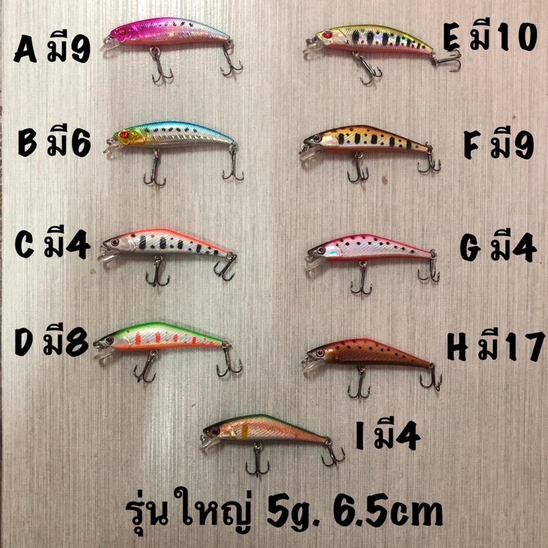 (ตัวละ40) ชุดJ เหยื่อปลั๊ก เหยื่อตกปลา คละลายเลือกไม่ได้