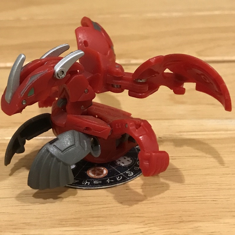 Bakugan Baku Sky Raiders Red Pyrus Fusion Dragonoid บาคุกันดราโก้ กระโดด ธาตุไฟขนาด b2