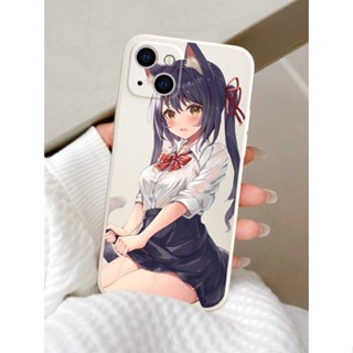 Cat Ear Girl เคสไอโฟน X Xr Xs Max cover iPhone 14 11 12 pro max 7 8 14 Plus เคส Se 2020 8พลัส 13 pro max TPU case