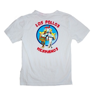 [COD]Mowei7 {พร้อมส่ง} เสื้อยืดแขนสั้น พิมพ์ลาย Los Pollos Breaking Bad Hermanos Heisenberg Chicken TV สามสี พลัสไซซ์ สํ